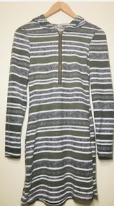 Striped Hooded Dress; By J for Justify